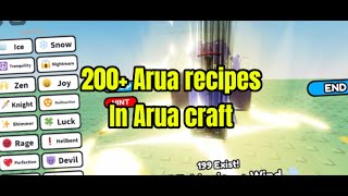 200  Arua Recipes  Arua Craft  Roblox [upl. by Leoy]