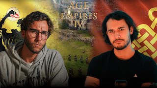 Le Saint Empire Romain face aux Chinois  Feat Nico  AGE OF EMPIRE IV [upl. by Asseneg615]