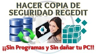 Tutorial Como hacer Copia de Seguridad de Registro de Windows Sin Dañar tu PC  Respaldar Regedit [upl. by Aicatsue712]