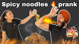 SPICY NOODLES CHALLENGE 🔥  PRANK  Itsmegagan [upl. by Nanaek125]