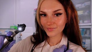 ASMR Detailed Ear Exam amp Ear Cleaning  Ear Scratching Fizzy Medical ASMR [upl. by Adal]