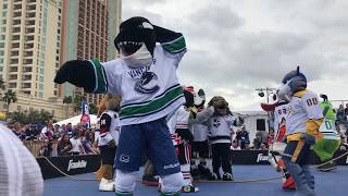 2018 NHL Mascot Showdown Highlights [upl. by Adnak]