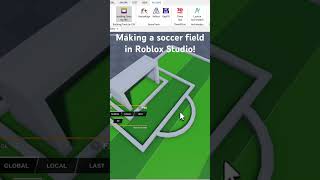 Making a soccer field in Roblox Studio [upl. by Waugh]