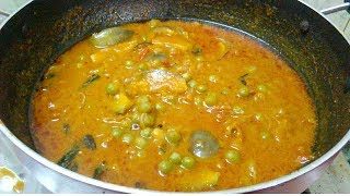 பட்டாணி குழம்பு செய்வது எப்படி How To Make Pattani KozhambuSouth Indian Recipe [upl. by Einyaj559]