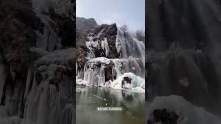 Drung Tangmarg waterfall Gulmarg Kashmir drungwaterfall gulmarg waterfall kashmir shorts [upl. by Ytnom]