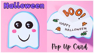 Halloween Ghost Pop Up Card  BOO [upl. by Adelric58]