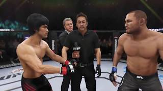 Bruce Lee vs Dan Henderson EA Sports UFC 3  CPU vs CPU  Crazy UFC 👊🤪 [upl. by Adria317]