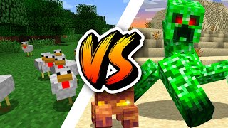 Chickens Vs Creepers Minecraft [upl. by Ahc]