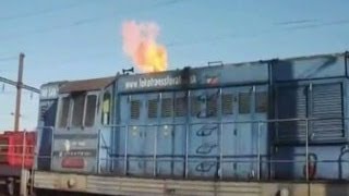 RUSSIAN LOCOMOTIVE COLD START BREATHS FIRE COOL SEE DESCRIPTION [upl. by Eanerb142]