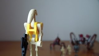 LEGO Star Wars Hailfire Droid and Spider Droid 7670 Review [upl. by Neelhtak]