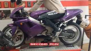 Cagiva Mito 125 on the dyno [upl. by Gwenette]