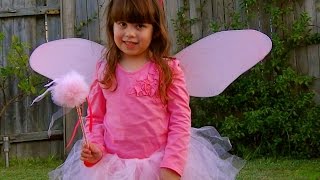 How to Fairy costume make a tulle puff fairy wand [upl. by Eissahc203]