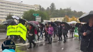 Manifestation à Remiremont pour lavenir du Centre Hospitalier [upl. by Lock161]