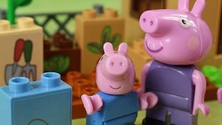 Peppa Ogrodniczka  Świnka Peppa amp Lego  Bajki dla dzieci [upl. by Nosiddam]