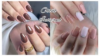 DISEÑOS ELEGANTES OTOÑO INVIERNO 🍂 nails DECORADAS OTOÑO INVIERNO [upl. by Leonore452]