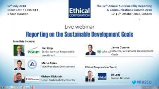 Webinar Recording Reporting on the Sustainable Development Goals [upl. by Hallutama]