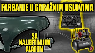 KAKO OFARBATI AUTO U GARAZNIM USLOVIMA I POSTICI PROFESIONALNI REZULTAT 2deo  POKLON [upl. by Kinnard]