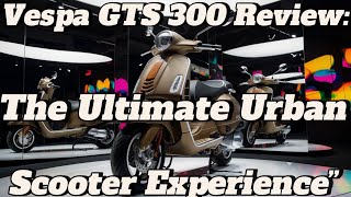 Vespa GTS 300 Review The Ultimate Urban Scooter Experience” [upl. by Nelra]