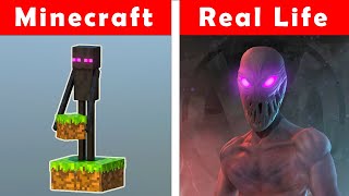 Minecraft and Real Life Minecraft vs Real Life Comparison [upl. by Leeke]