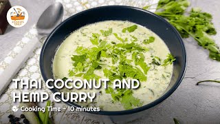 Thai Green Curry with Coconut and Hemp Milk  Vegan Dinner Recipe in 10 mins  Foodies Only [upl. by Ileek]