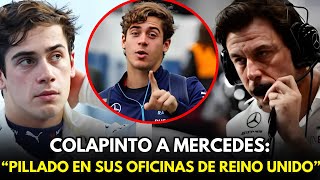 🚨 ¡COLAPINTO PILLADO EN LAS OFICINAS DE MERCEDES 🔥 ¿SERÁ EL NUEVO PILOTO ESTRELLA 🏎️💥 [upl. by Nnyre]