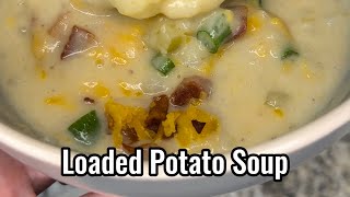 The BEST Loaded Potato Soup [upl. by Ellehc]