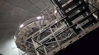 Space Mountain with the lights on from the People Mover at Disney World [upl. by Wendell]