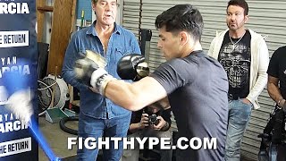 RYAN GARCIA NEW quotHEAVYWEIGHTquot KO SHOT FIRST LOOK WITH TRAINER GOOSSEN DISPLAYS POWER amp SPEED [upl. by Moss397]