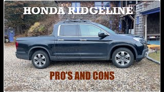 Honda Ridgeline PROS and CONS [upl. by Shalne]