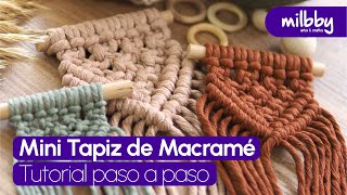 Cómo hacer Macramé para Principiantes 🧶 Macramé para Colgar en la Pared Paso a Paso [upl. by Wildon]