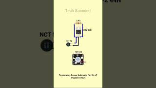 Temperature Sensor Automatic Fan On off Diagram Circuit reel shorts vlogs viralshort viralvideo [upl. by Thatch]