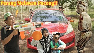 EYBEL PERANG MELAWAN POCONG YANG CEGAT MOBIL MAMA [upl. by Goren]