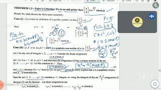 lec8  MSc Maths  Advanced number theory  legendre symbol1 [upl. by Kolivas]