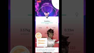 shiny catch of the day ✨ gothita shinypokemon pokemon pokemongo pogo gaming [upl. by Ardnyk919]