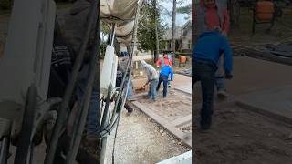 5 yard colored concrete driveway pour concreteconstruction trending shorts viralshorts short [upl. by Ula346]