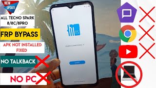 Tecno Spark 8 KG5KG6 Frp Bypass Android 11  No Talkback Apk Not Installed FixWithout Pc [upl. by Switzer]