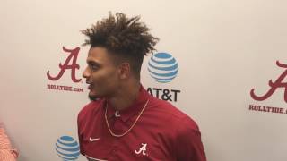 Minkah Fitzpatrick talks to media before spring game [upl. by Ernestus]