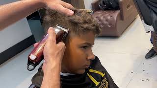 Como fazer corte social na 1 e 2 infantil  Aprenda fazer conexão em cabelo que arrepia tutorial [upl. by Natfa691]