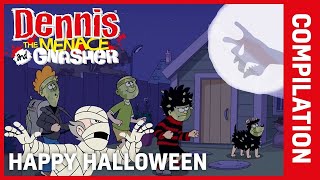 Halloween Scariest Moments of Dennis the Menace amp Gnasher  Spooky Compilation [upl. by Lesiram]