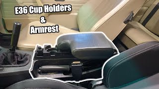 BEST E30 Cupholder and Armrest E36 Retrofit [upl. by Malloy]