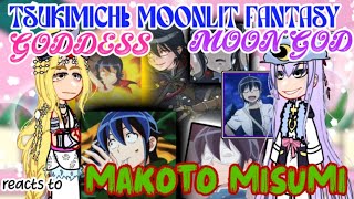 Goddess and Moon God react to Makoto Misumi Tsukimichi Moonlit Fantasy gacha reaction [upl. by Bolan176]