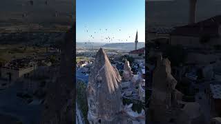 Cappadocia 📍 capadoccia kapadokya ürgüp göreme drone shortsviral [upl. by Enelcaj]