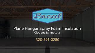 Spray Foam Insulation  Cloquet Carlton County Airport Hangar  Local Waterproofing and Concrete [upl. by Noved]