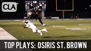 Top Plays 2017 WR Osiris St Brown Insane TD Catch amp Run Servite HS  CollegeLevelAthletescom [upl. by Greta83]