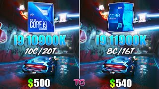 i9 11900K vs i9 10900K  Test in 8 Games [upl. by Nimajeb386]