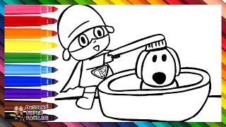 Dessiner et Colorier Pocoyó Baignant Loula 👶🦸🏻‍♂️🐶🧼🛁 Dessins Pour les Enfants [upl. by Payson736]