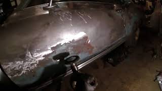 1970 Oldsmobile Cutlass Supreme Stripping the paint off Part 1 [upl. by Nnaycnan]