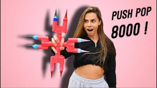 How to Make the CRAZIEST Most EXOTIC Candy Weapon To Exist  THE PUSH POP 8000 [upl. by Ysabel]