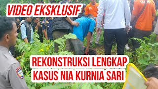 VIDEO FULL REKONSTRUKSI KASUS Nia TKP 1  8 TEGANYA SI INDRA MEMBUAT YANG MELIHAT PASTI MENANGIS [upl. by Ateuqahs]