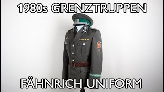 1980s Grenztruppen der DDR Fähnrich Service Uniform [upl. by Frazier149]